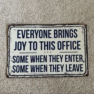 Vintage Style Office Sign